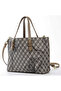 حقيبة يد كلاسيكية بنمط مربعات للحمل باليد أو على الكتف - 2
