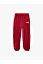 Three Thread Pockets, Elastic Waist, Tie-Up, Printed Balloon Form Jogger Sweatpants