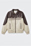 Men's Oversize Bomber Leather Jacket with Fur Inside - 5