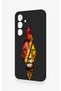 Samsung S24 Compatible Cut-Out Lion Patterned Silicone Case - 3