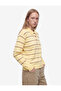Buttoned Long Sleeve Striped Polo Collar Knit Sweater - 2