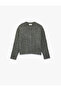Hair Braid Textured Buttoned Long Sleeve Crew Neck Knitwear Cardigan