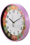 30cm Kids Owl Wall Clock Silent Non-Ticking Sweep Movement – Large 12-Inch Pink Frame - 4