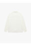 Buttoned Comfortable Fit Cotton Classic Collar Long Sleeve Muslin Shirt - 2