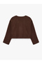 Long Sleeve Crew Neck Buttoned Basic Cardigan - 6
