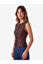 Buttoned Slim Fit Crew Neck Sleeveless Cardigan - 2