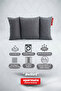 Beltri Lumbar Support Pillow Three-Section Lumbar Back Support Cushion Washable Office Car Seat Cushion - 3