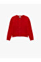 Hair Braid Textured Buttoned Long Sleeve Crew Neck Knitwear Cardigan