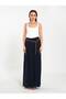 Women's Ecru U-Neck Thin Strap Plain Patterned Fitted Summer Tank Top - 2
