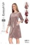 Women's Cotton Velvet Zippered Winter Dress / Mink 3820