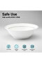 JUNA New Bone China Bowl 23 cm – Large White Serving Bowl with Subtle Texture for Salads - 5