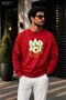 Men'Sbad Boy Graffiti Printed Cycling Round Neck Casual Sweatshirt