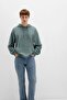 Pale Green Men's Sweatshirt M0S10196-71577 - 4