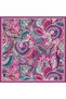 Heritage Floral Pattern the Tencel Edit Scarf - Fuchsia - 2