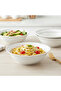 JUNA New Bone China Bowl 23 cm – Large White Serving Bowl with Subtle Texture for Salads - 2