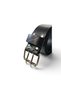 Genuine Durable Leather Handmade Worker's Belt 120cm Black - 2