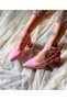 Dubai Pink Suede 5 cm Heel Sandals - 6