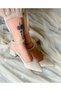 Dubai Beige Suede 5 cm Heel Sandals - 3