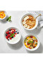 JUNA New Bone China Bowl 14 cm – Elegant White Multipurpose Bowl with Subtle TextureforSoups - 6