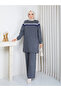 Tunic Set with Sim Detailed Knitwear Pants - 2
