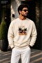 Men'Sbad Dreams Los Angeles Palm Tree Printed Cycling Round Neck Casual Sweatshirt