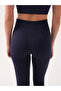 Motion Cross Waist Leggings Navy Blue - 5