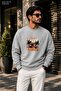 Men'Sbad Dreams Los Angeles Palm Tree Printed Cycling Round Neck Casual Sweatshirt