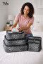 Baby 6-Piece Patterned Mesh Suitcase Organizer Bag Organizer - 3