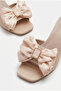 Women's Powder Bow Detailed Thick Heeled Slippers 50021014 - 5