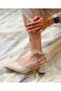Dubai Beige Suede 5 cm Heel Sandals - 4