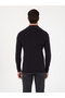 Navy Blue Slim Fit Cotton Blend Polo Collar Knit Sweater 50318712-Vr033 - 5