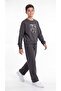 Brcn Printed Top and Bottom Boys' Tracksuit Set - 3