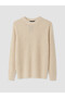 Özmarka New Season Ecru Crew Neck Men's Knitwear Sweater - 5