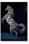 لوحة جدارية لخط الحصان متعددة الألوان 40×60 سم