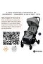 - Theta Auto Fold Compact Lightweight Travel Stroller - Grey - 3