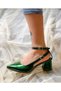 Dubai Green Silvery 5 cm Heel Sandals - 4