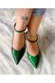 Dubai Green Silvery 5 cm Heel Sandals - 5