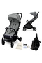 - Theta Auto Fold Compact Lightweight Travel Stroller - Grey - 2
