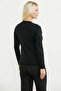 V-Neck Basic Knitwear Cardigan with Pockets - Black - 6