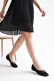 Corinne Women's Ballet Flats - Black Nubuck - 7