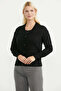Motifed Buttoned Knitwear Cardigan - Black - 4