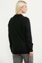 Motif Detailed Knitwear Cardigan - Black - 5