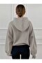 Unisex Basic Hooded Unprinted Plain Oversize Wide 3 Thread 100% Cotton Hoodie Sweatshirt. - 3