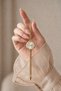 Women's Pinterest Model Gold Color Steel Strap Wristwatch - 6