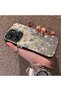 Redmi 13C 4G/5G Compatible Blue Flower and Ribbon Hard Phone Case, Shock Protection - 2