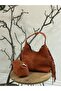 Lea 100% Genuine Nubuck Leather, Elegant and Intricate Design Suede Hand and Shoulder Bag - 5
