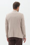 Gedson Men's Beige Linen Look Slim Fit Slim Fit Spring-Summer Sports Blazer Jacket - 8