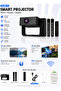 Smartbarry HT30 Karaoke Projector with Dual Wireless Microphones, Android 11, 5G WiFi, Bluetooth, 4K Video Supported, Home Theater Projector - 3