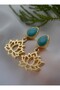 Earrings - Green - - 3