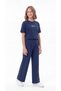 Etoile Studio Paris, France Printed Soft Textured-Comfort Fabric Girls' Top and Bottom Tracksuit Set - 3